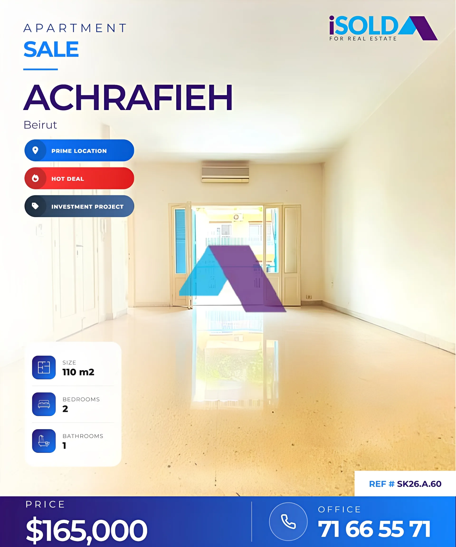 Apartment for Sale in Achrafieh