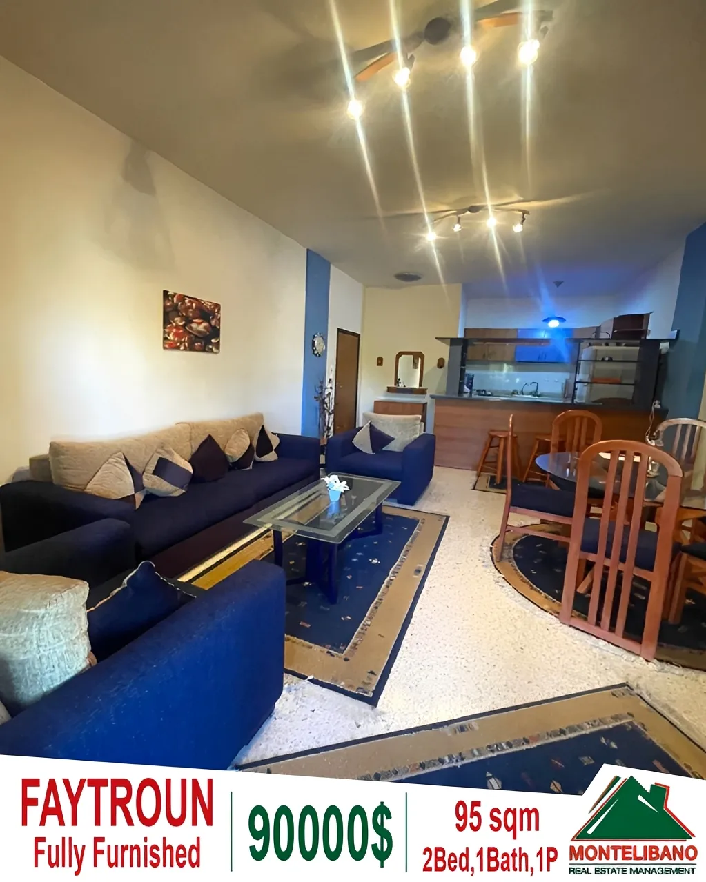 Apartment for Sale in Faitroun, Lebanon - 2 bed, 1 bath
