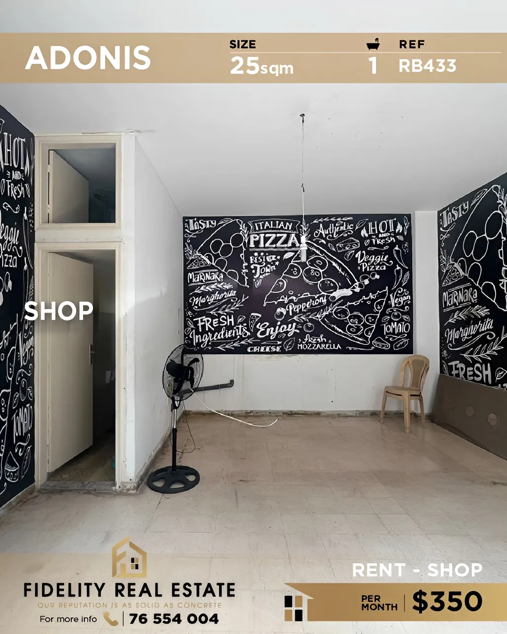 Shop for rent in Adonis, Lebanon