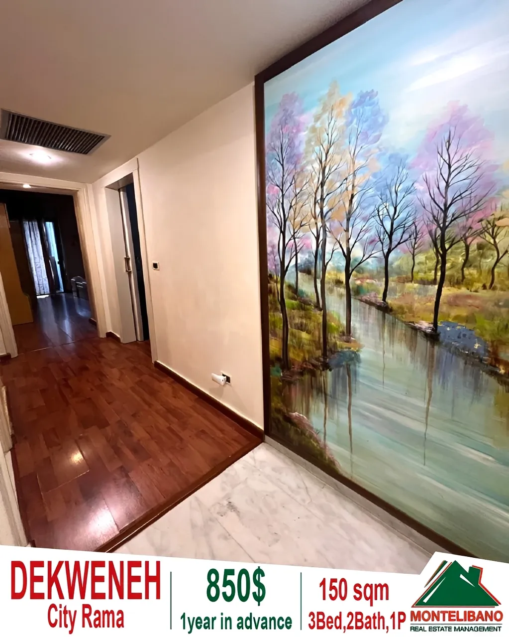 Apartment for rent in Dekwaneh, Lebanon - 3 bed, 2 bath