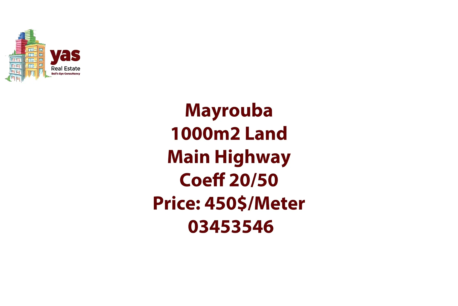 Land for Sale in Mayrouba
