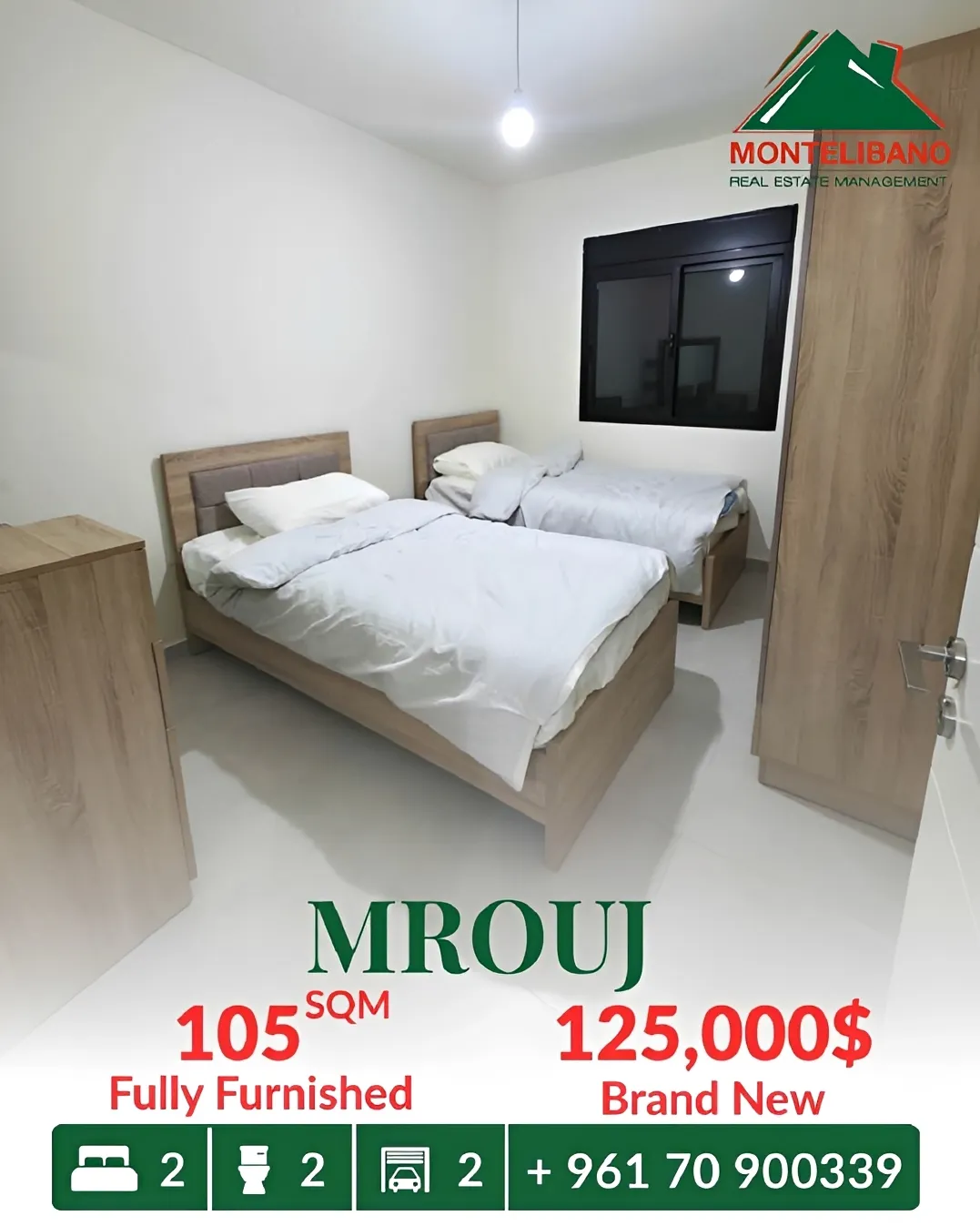 Apartment for sale in Mrouj