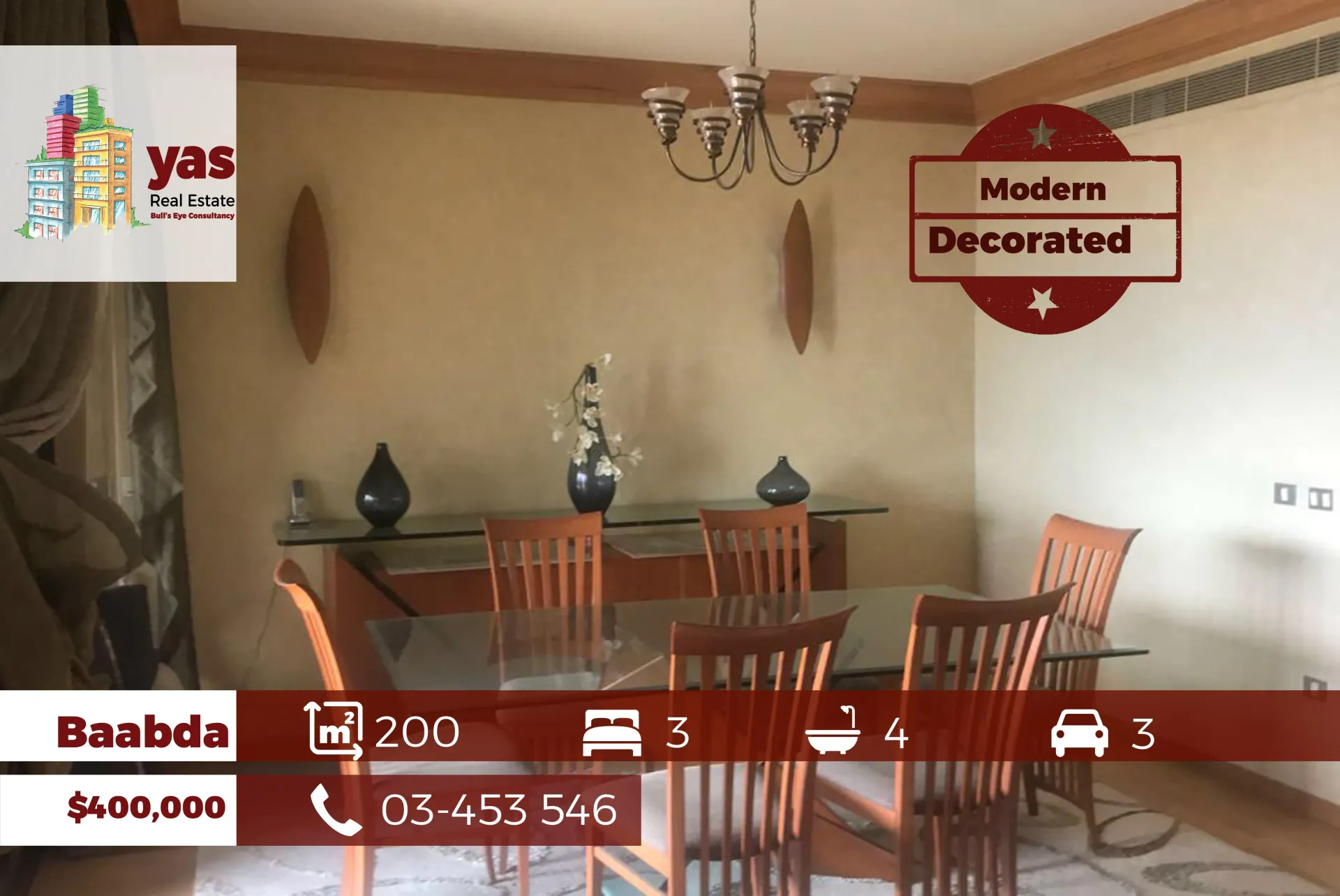 Apartment for Sale in Yarzeh, Lebanon - 3 bed, 4 bath