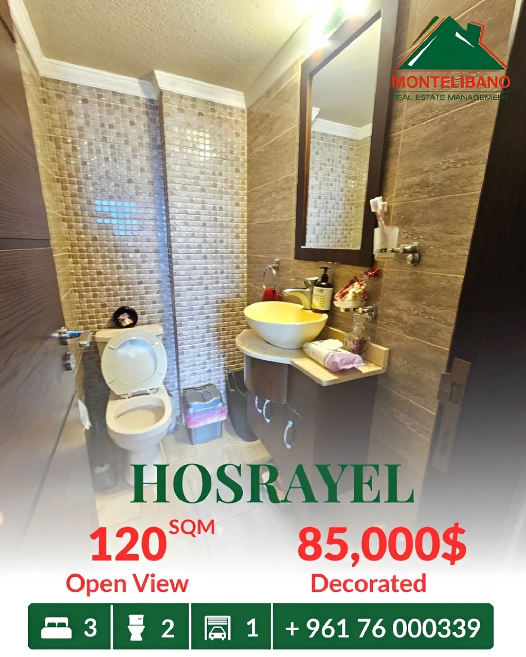 Apartment for sale in Hosrayel, Lebanon