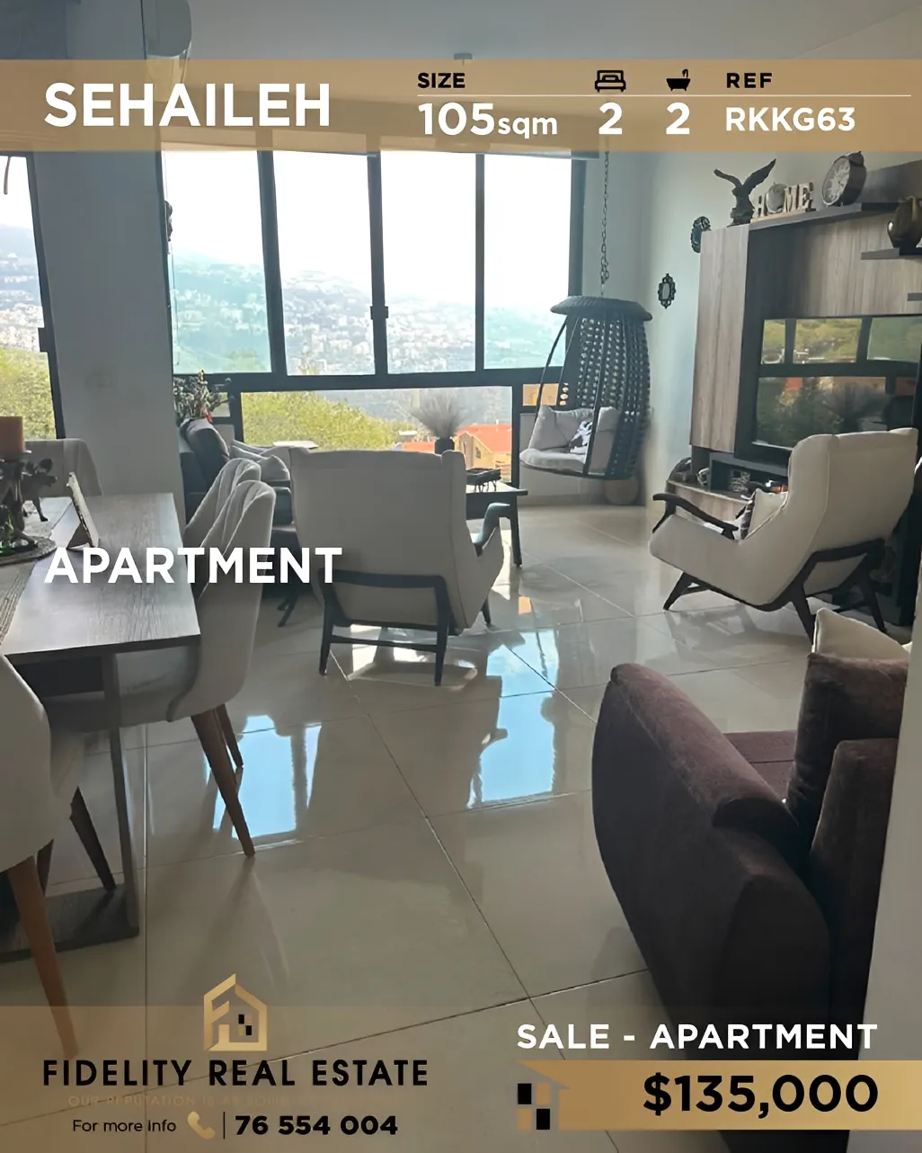 Apartment for sale in Sehayleh, Lebanon - 2 bed, 2 bath