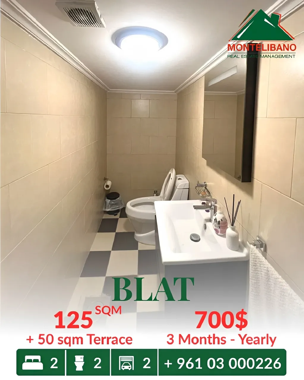 Apartment for rent in Blat