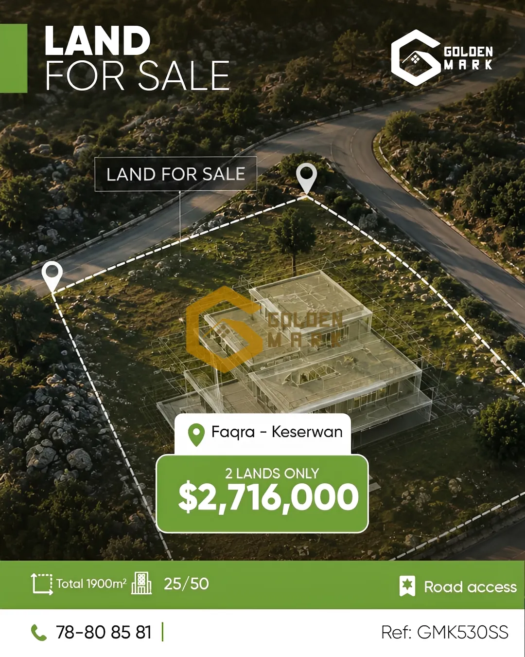 Land for Sale in Faqra