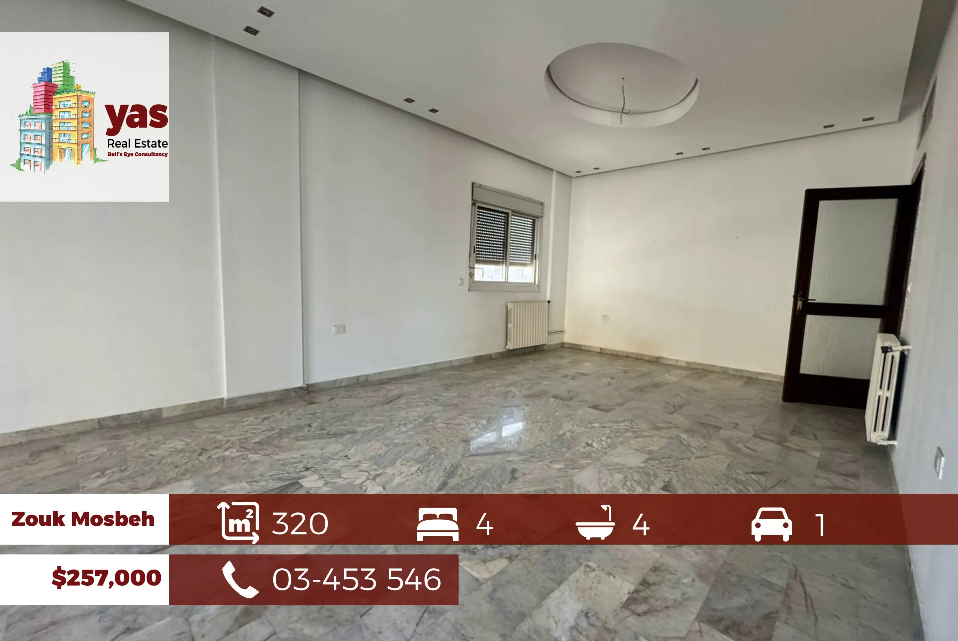 Apartment for Sale in Zouk Mosbeh
