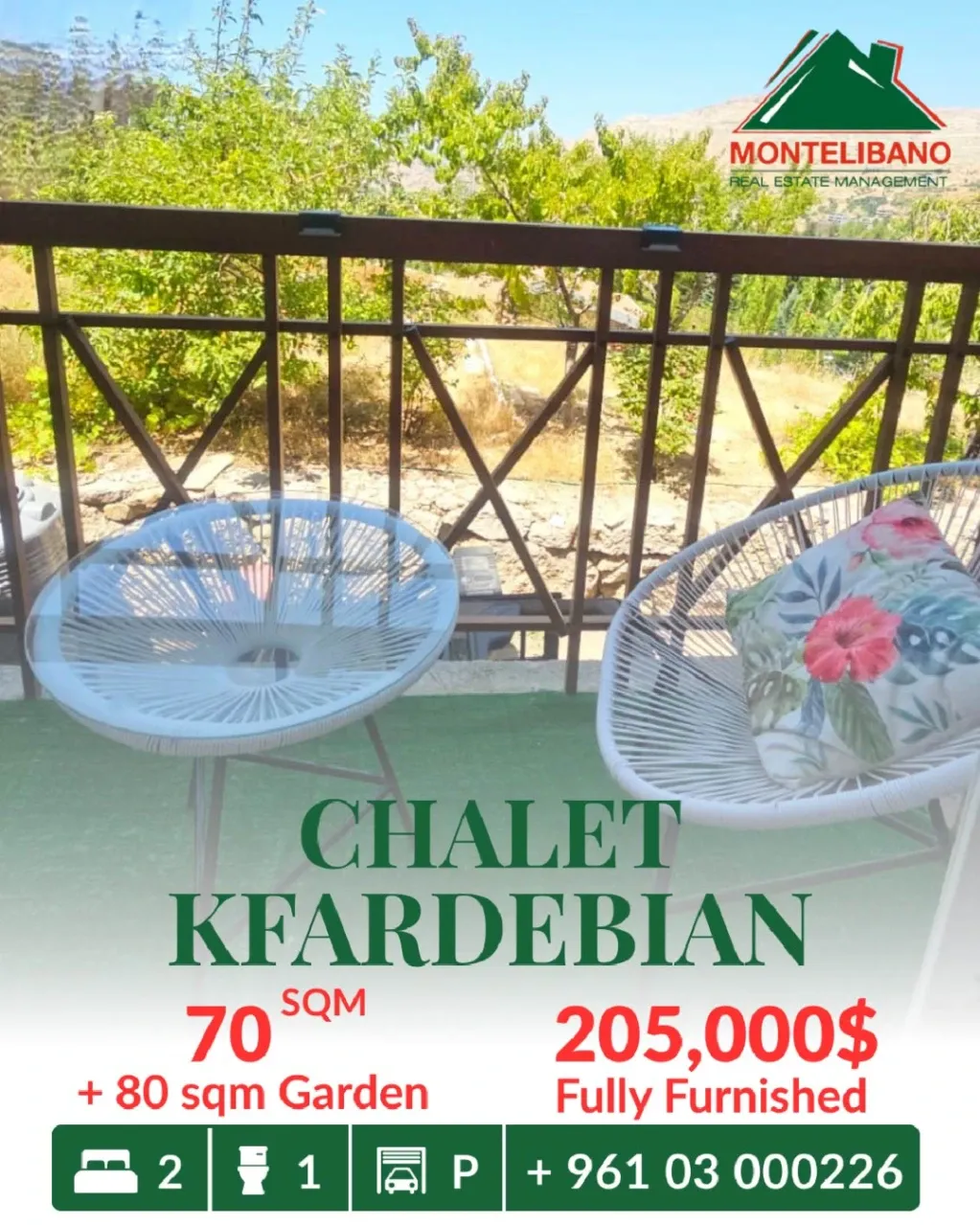 Chalet for sale in Kfardebian, Lebanon