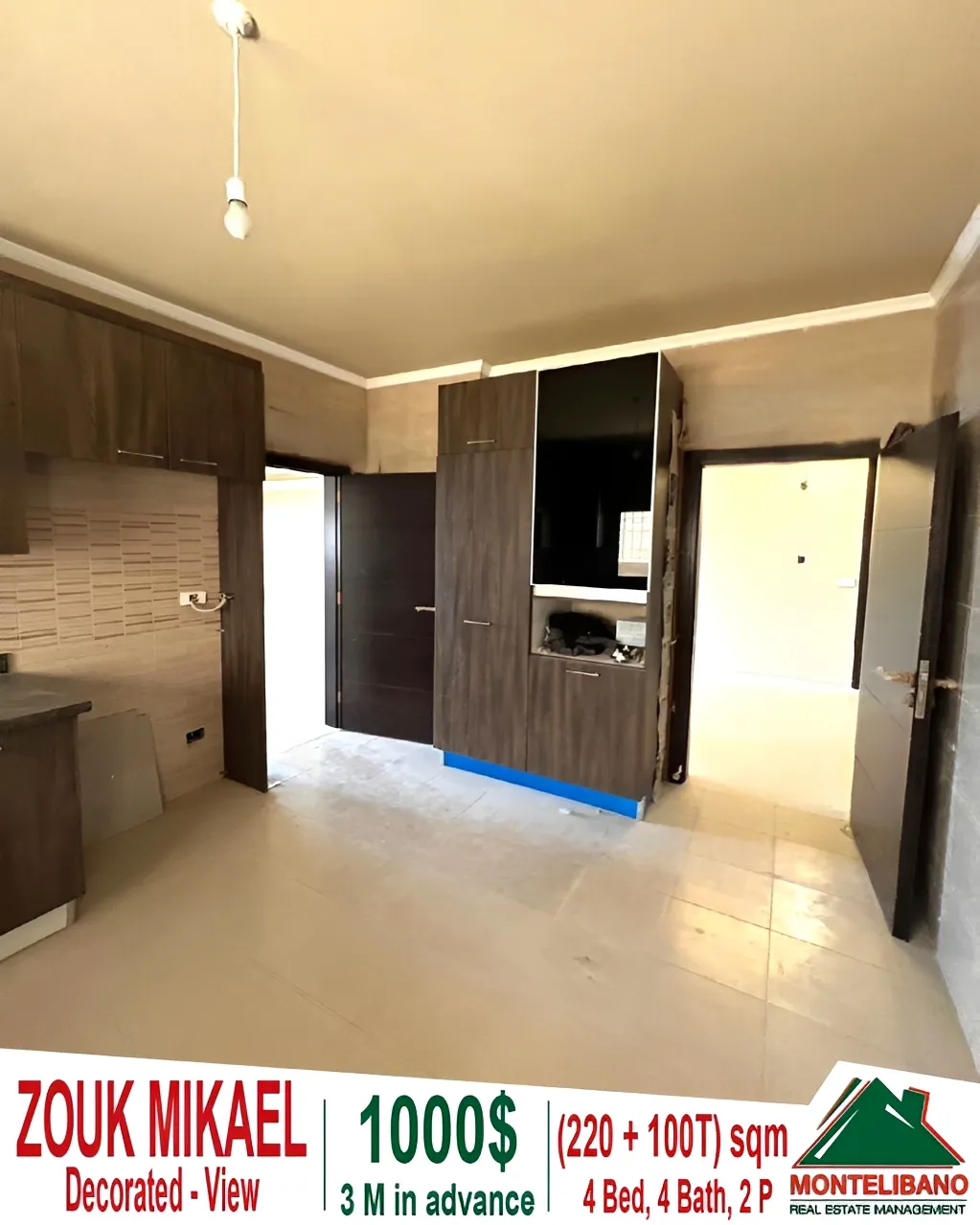Apartment for rent in Zouk Mikael, Lebanon