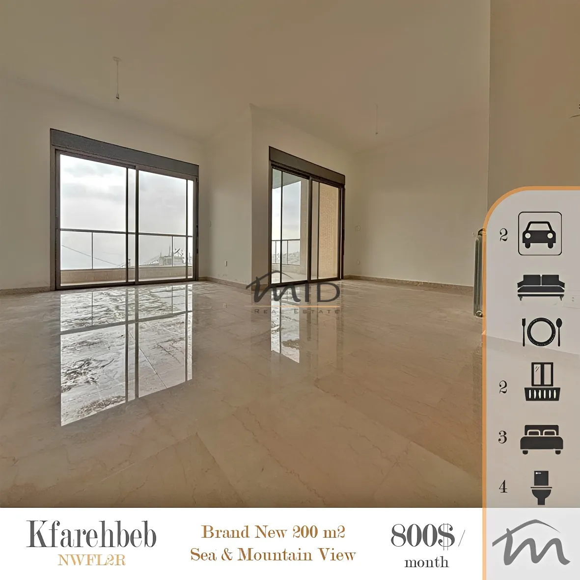 Residential in Kfar hbab, lebanon - 3 bed, 4.0 bath