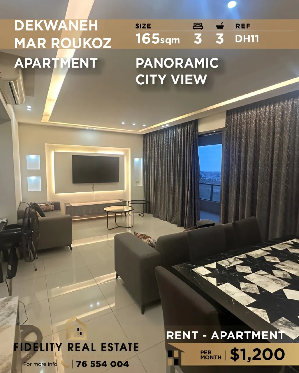 Apartment for rent in Dekwaneh, Lebanon