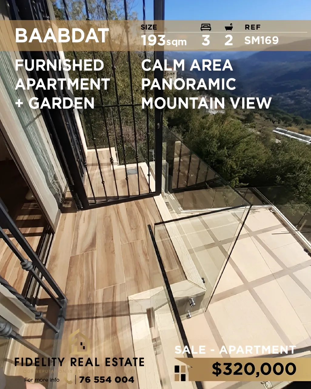 Apartment for sale in Baabdat, Lebanon - 3 bed, 2 bath