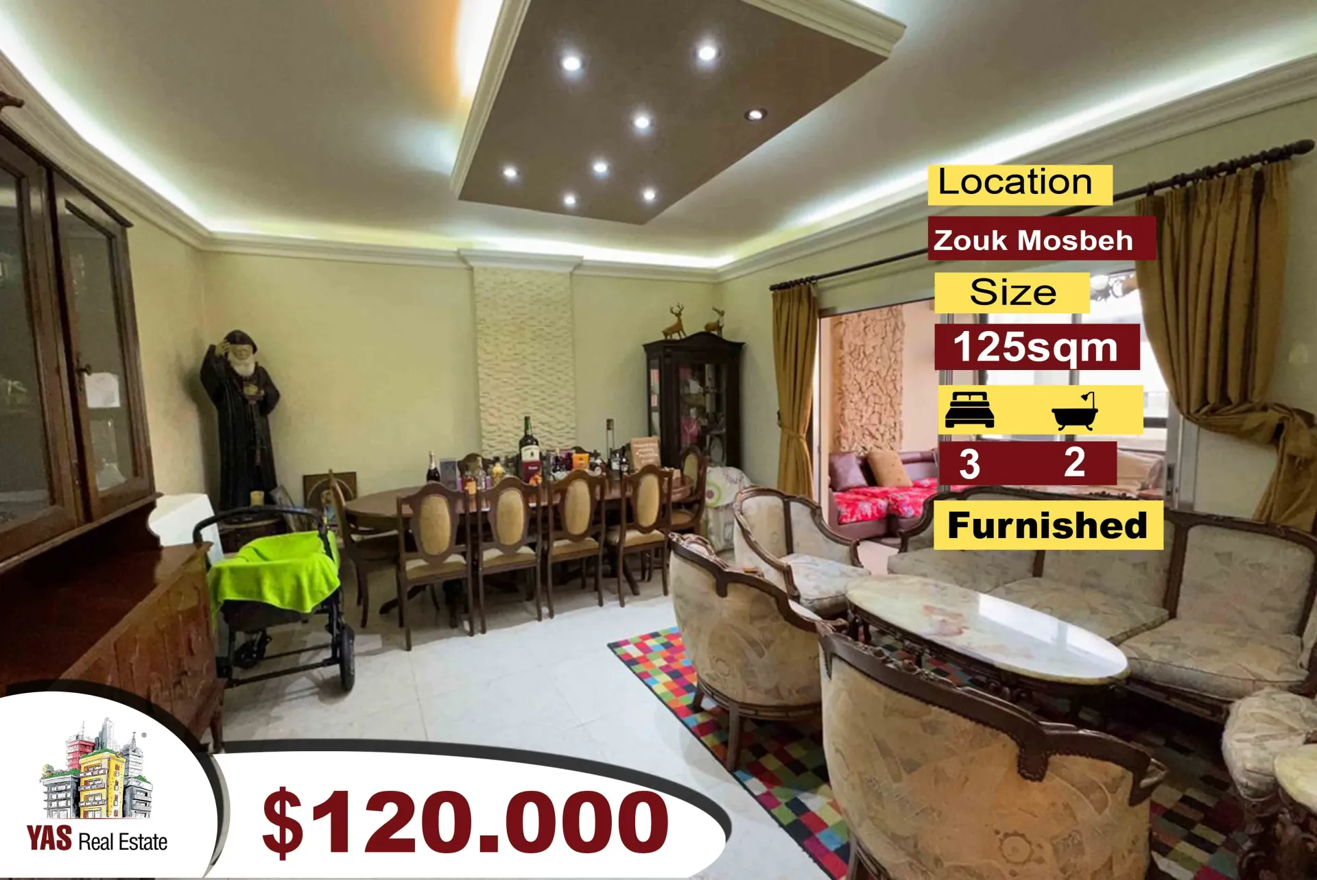 Apartment for Sale in Zouk Mosbeh