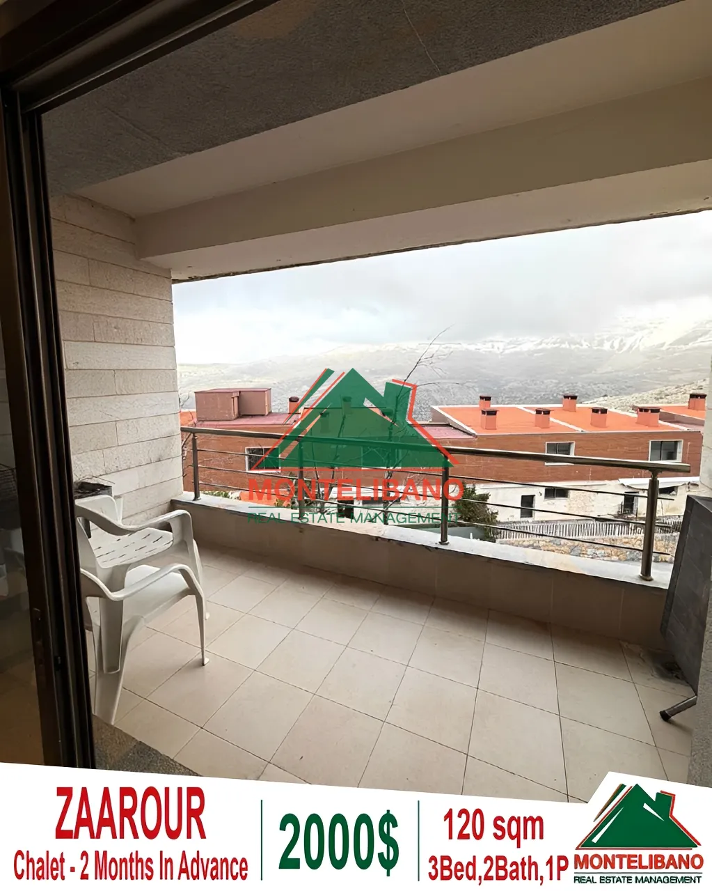 Chalet for rent in Zaarour, Lebanon