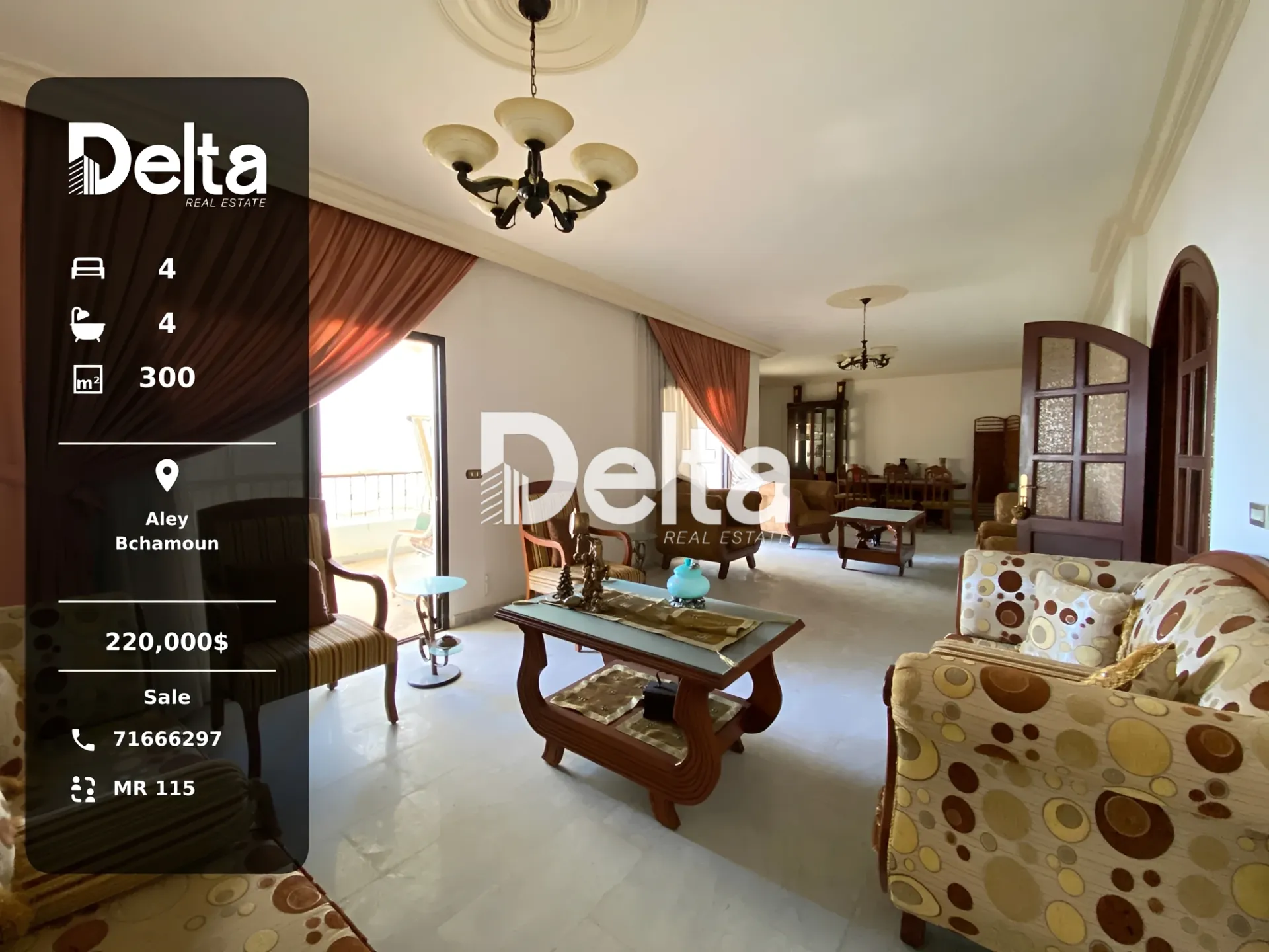 Apartment for sale in Bchamoun, Lebanon - 4 bed, 4 bath