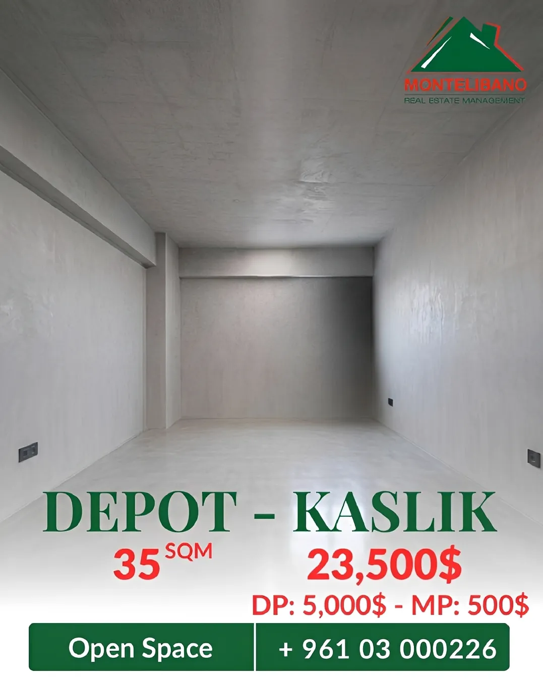 Warehouse for sale in Kaslik, Lebanon
