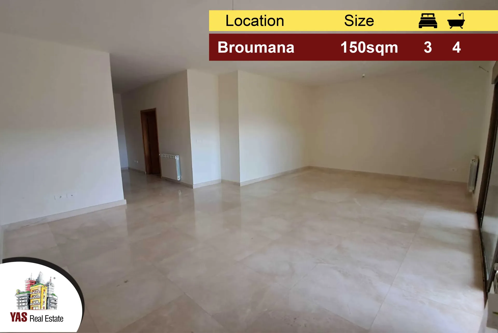 Apartment for Sale in Broumana - 3 bed, 4 bath