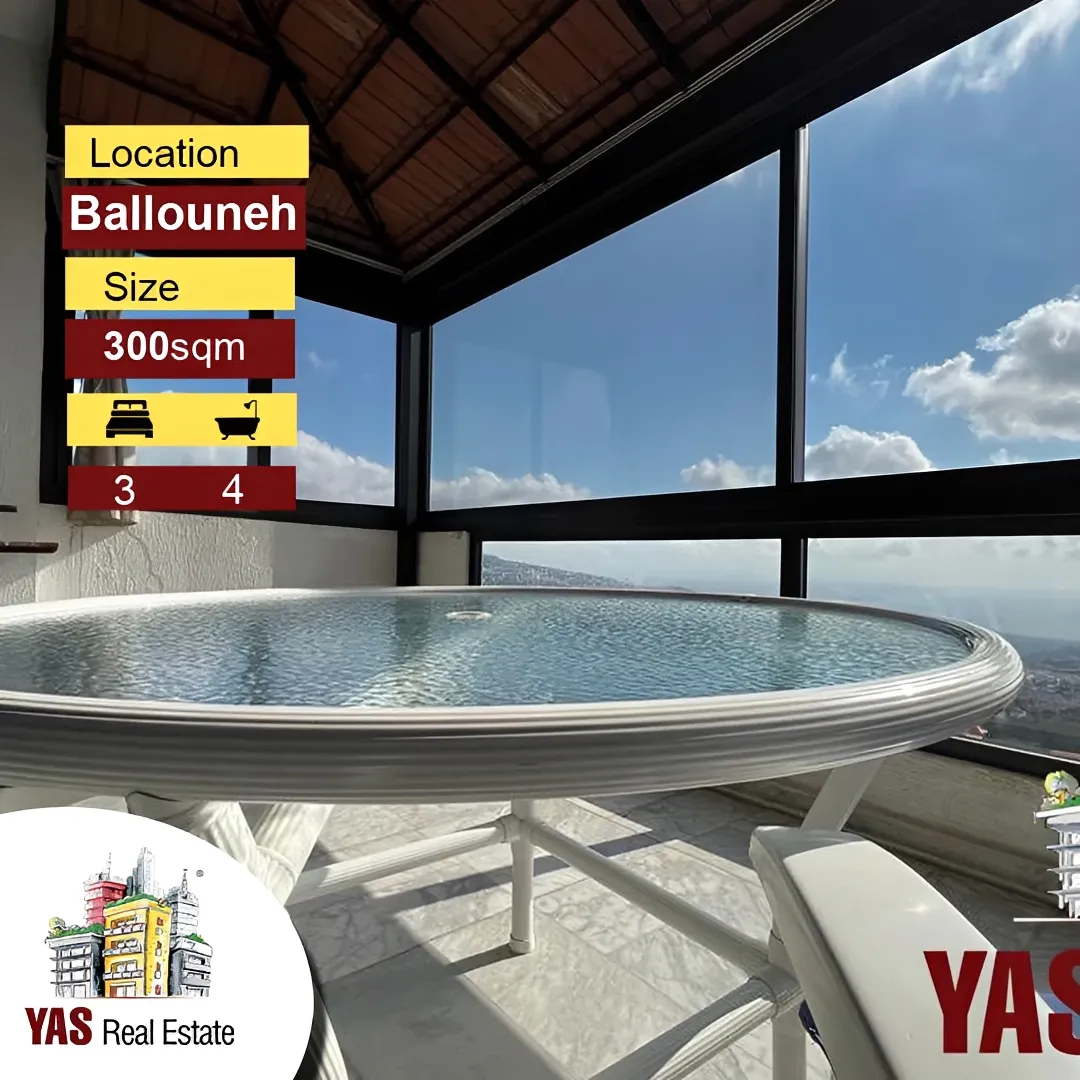 Apartment for Sale in Ballouneh - 3 bed, 4 bath