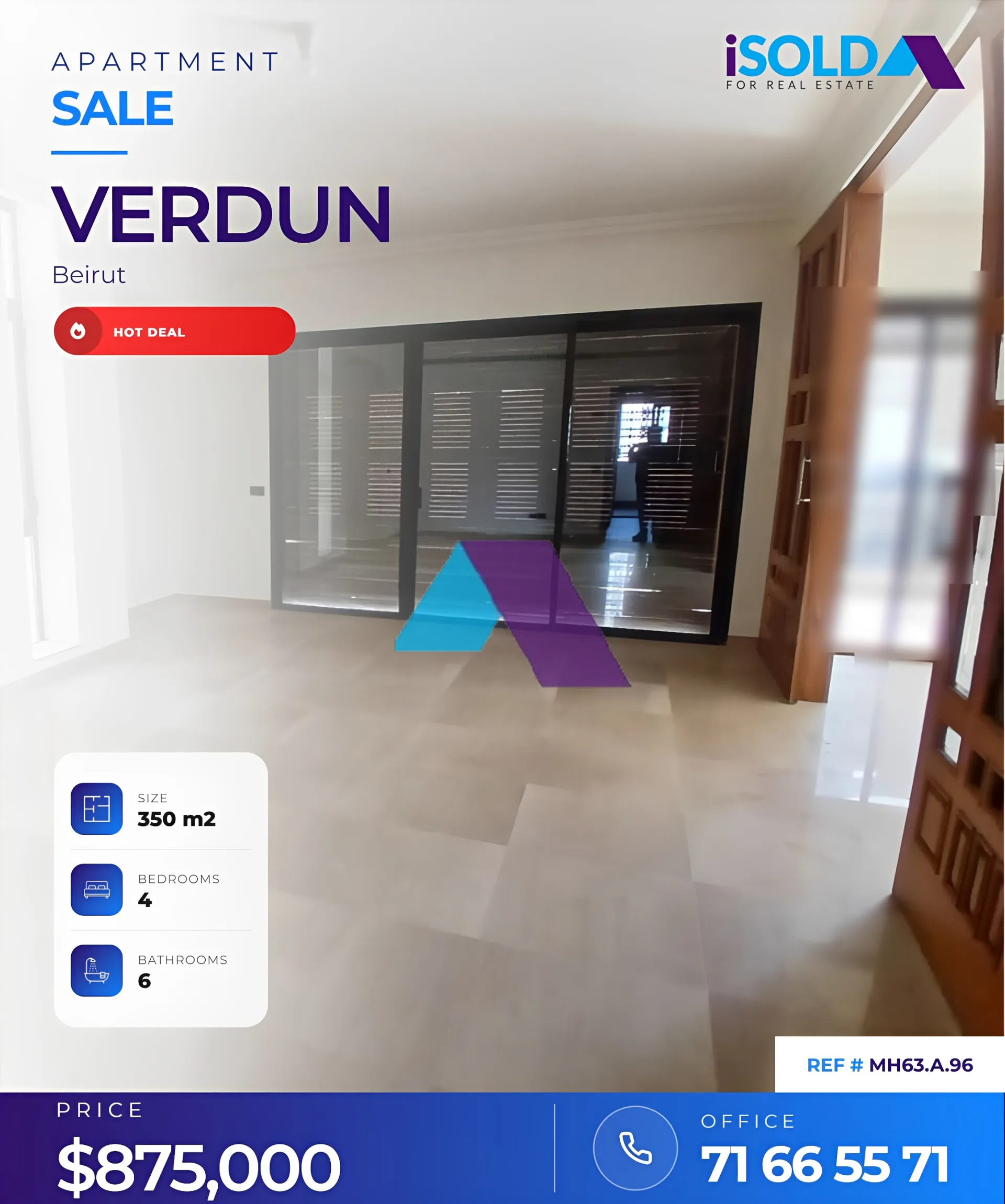 Apartment for Sale in Verdun - 4 bed, 6 bath