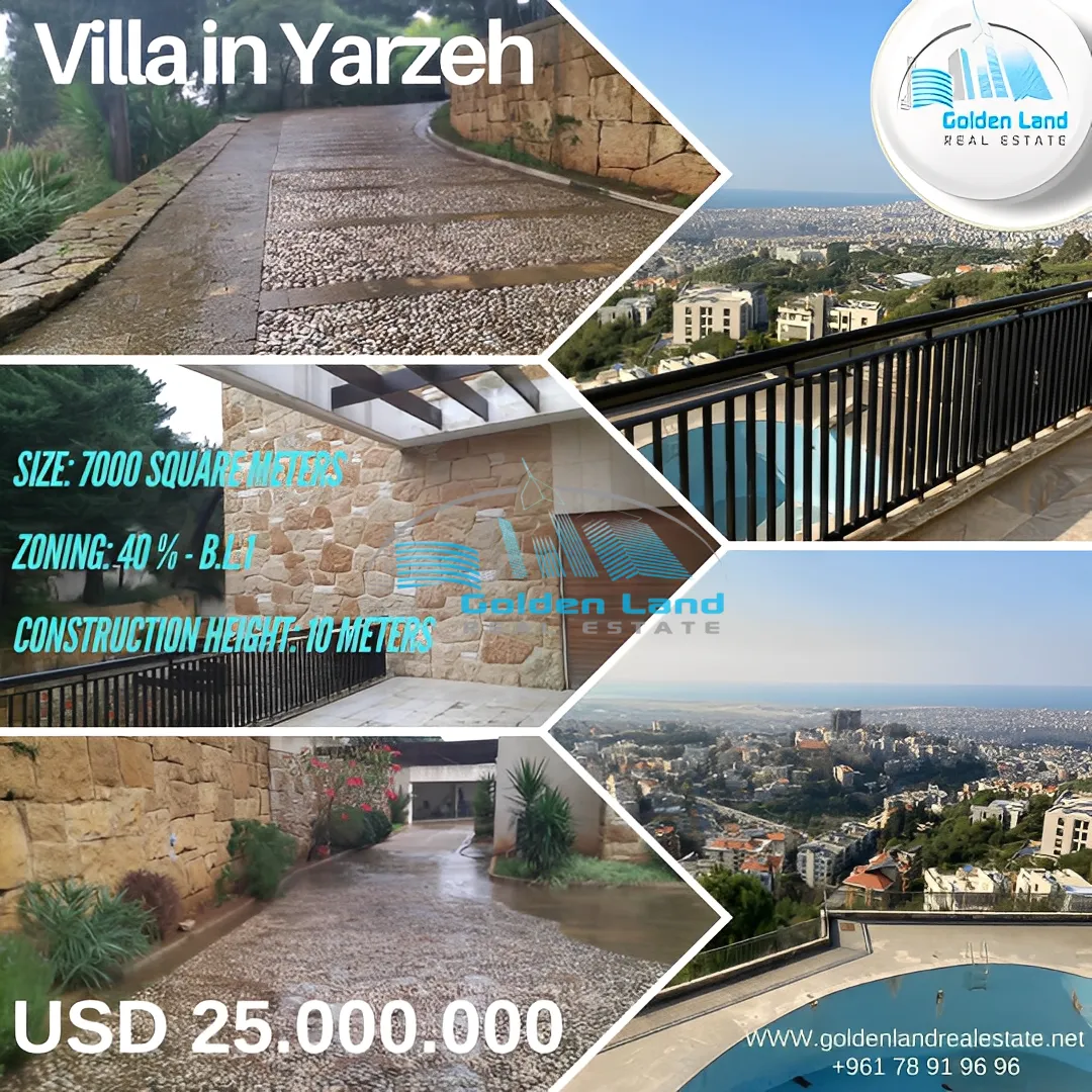 Villa for Sale in Yarzeh, Lebanon - 5 bed, 4 bath