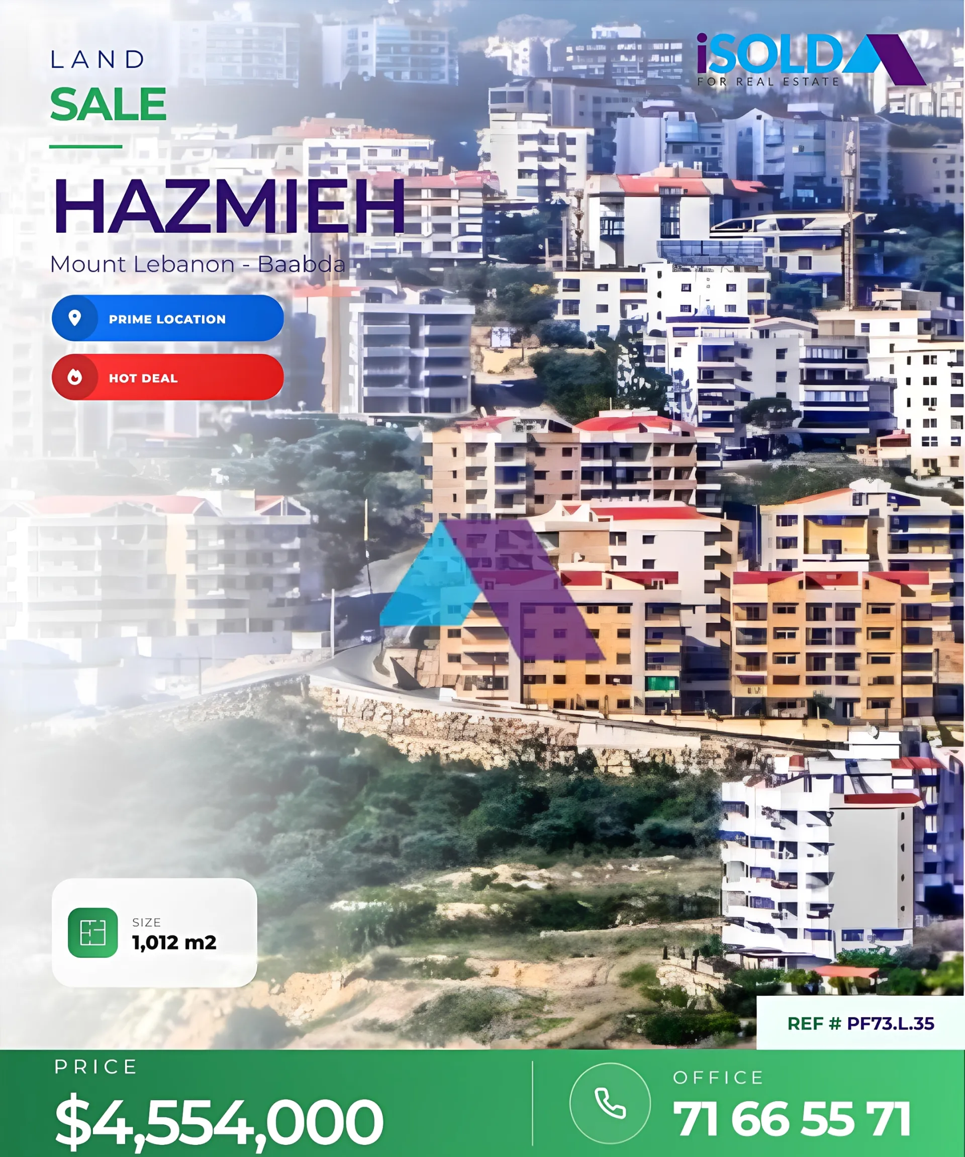Land for Sale in Hazmieh