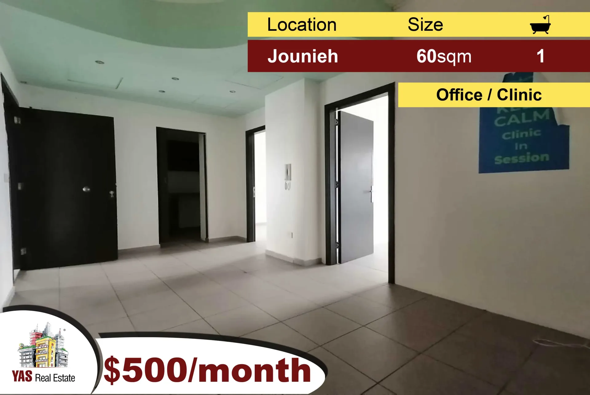 Office for rent in Jounieh