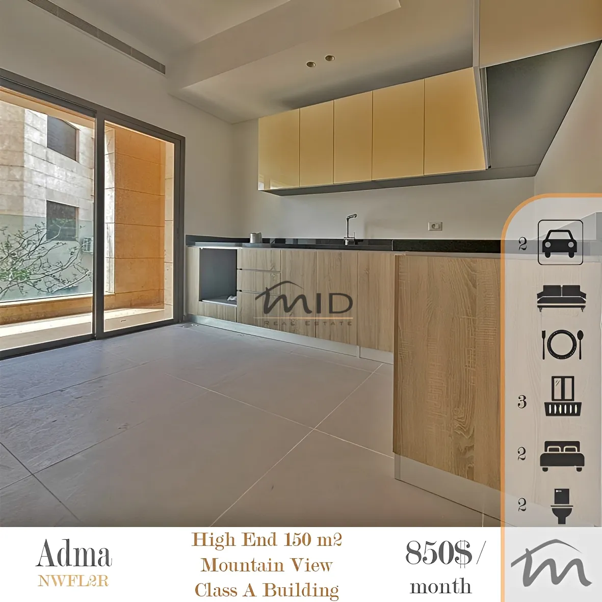 Apartment for rent in Adma w dafnah, lebanon