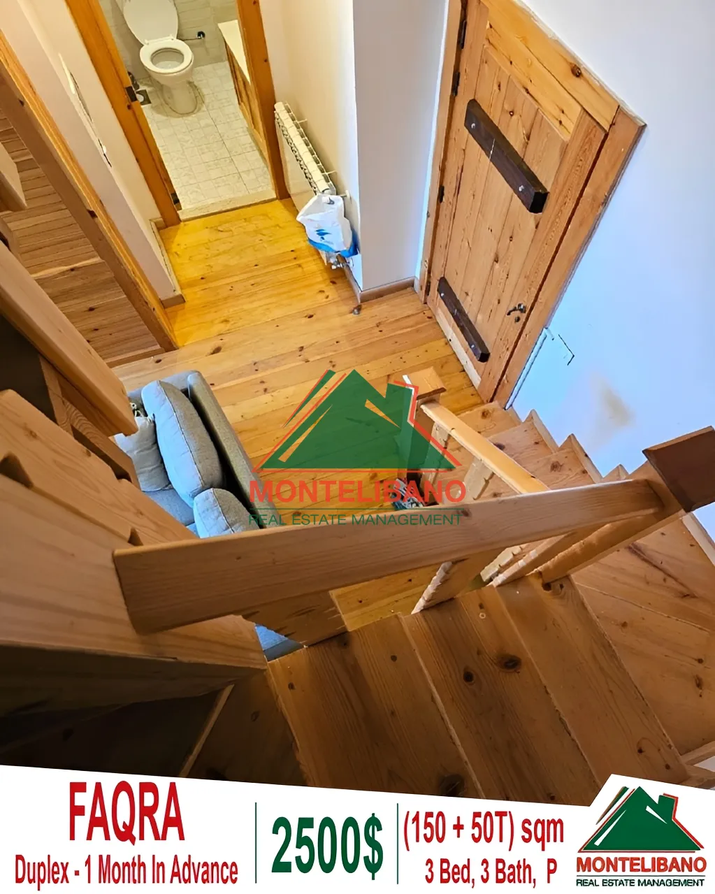 Duplex for rent in Faqra, Lebanon