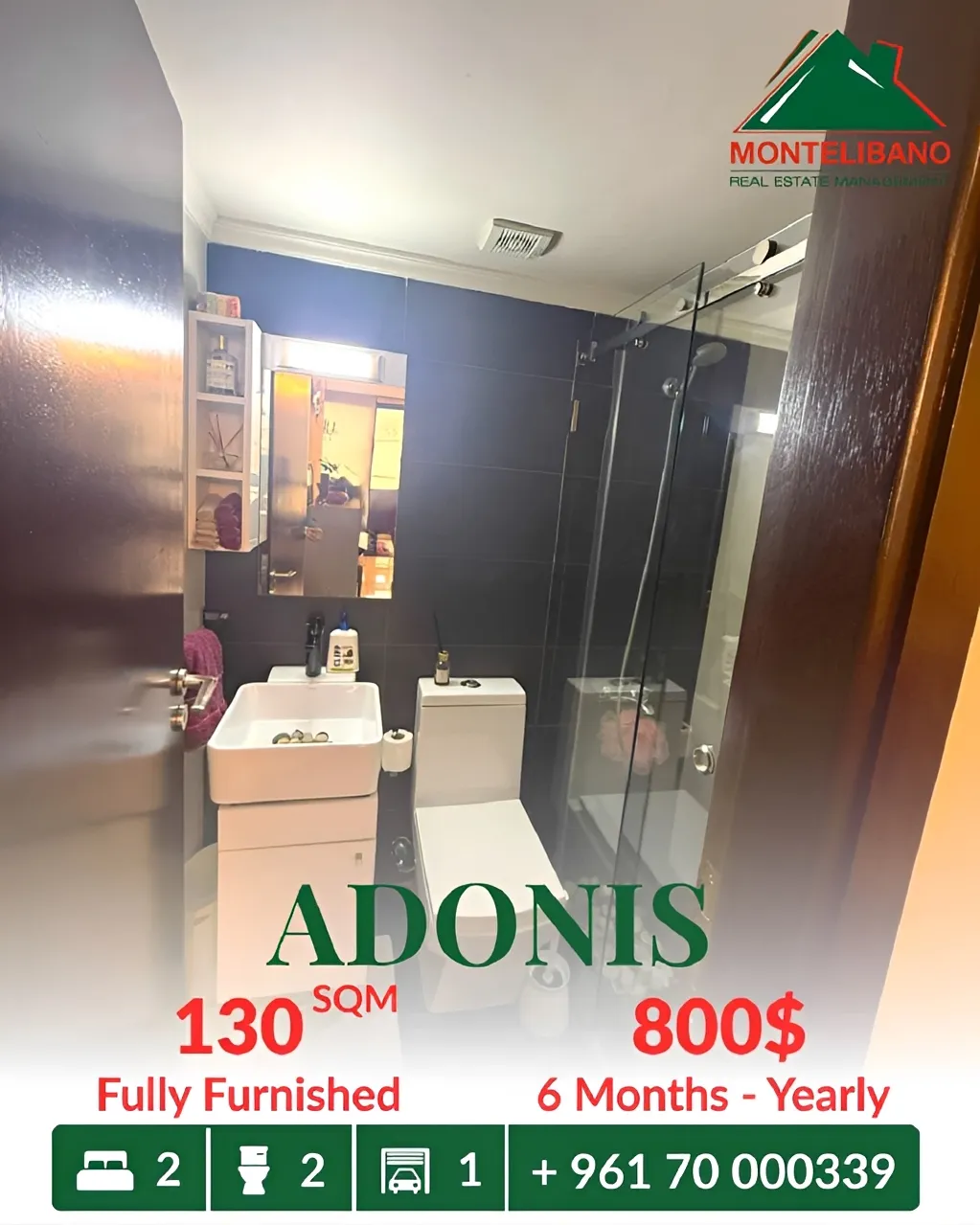 Apartment for rent in Adonis, Lebanon