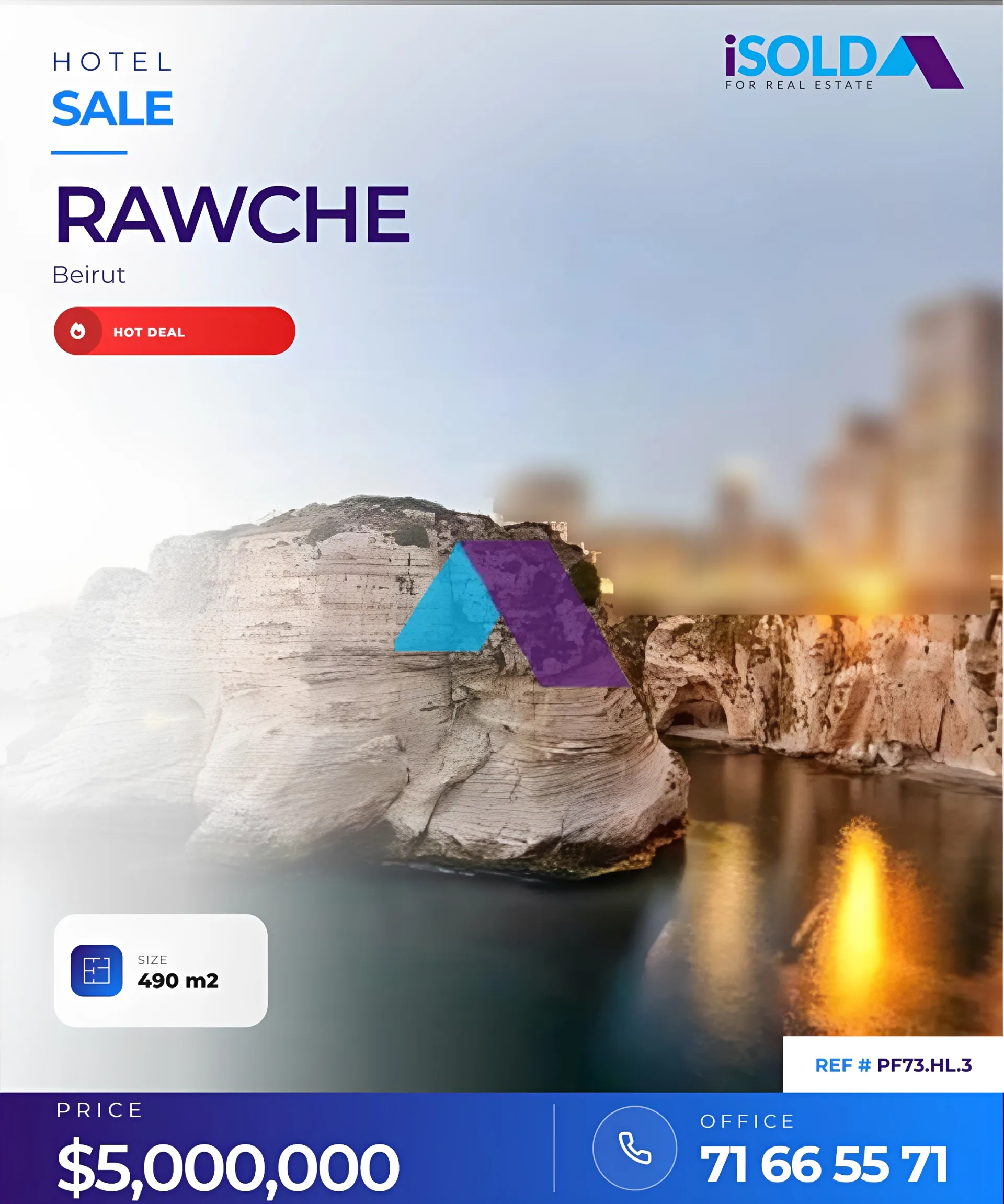 Hotel for Sale in Raoucheh
