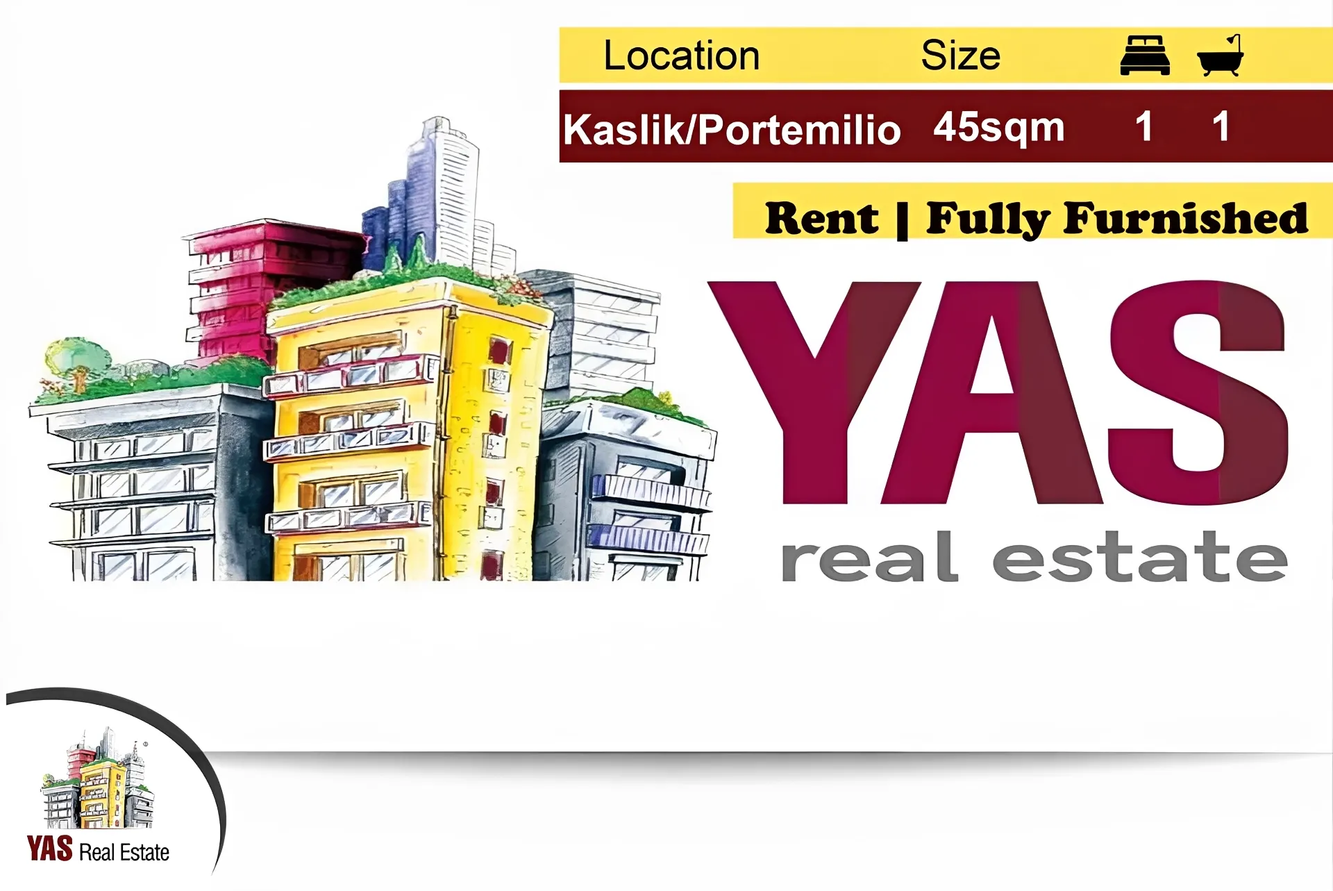 Chalet for rent in Kaslik - 1 bed, 1 bath