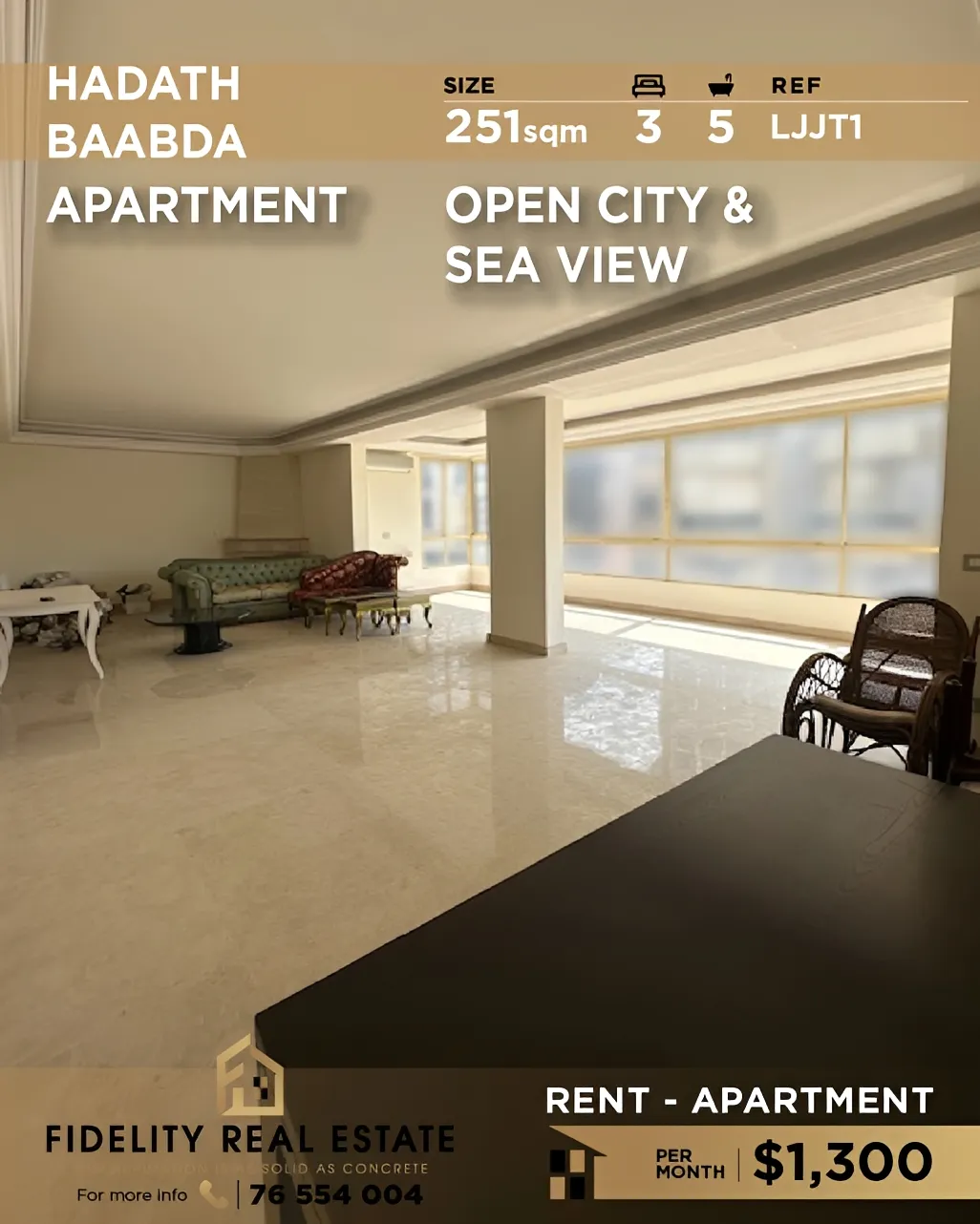 Apartment for rent in Hadath, Lebanon - 3 bed, 5 bath
