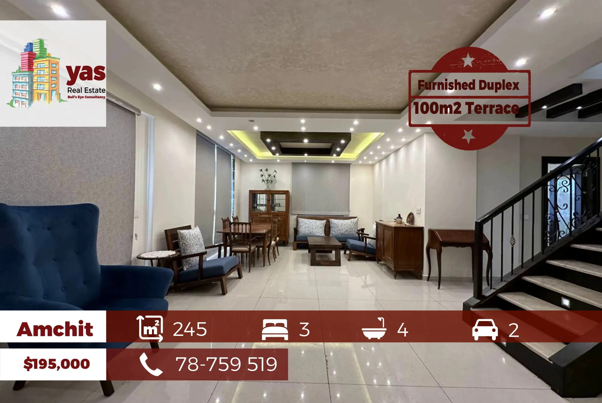 Apartment for Sale in Aamchit - 3 bed, 4 bath