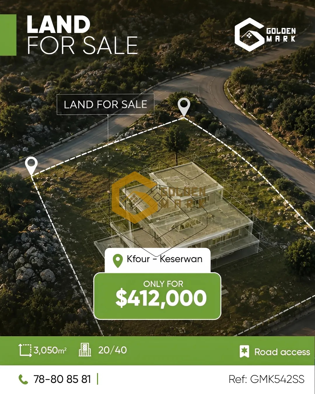 Land for Sale in Kfour