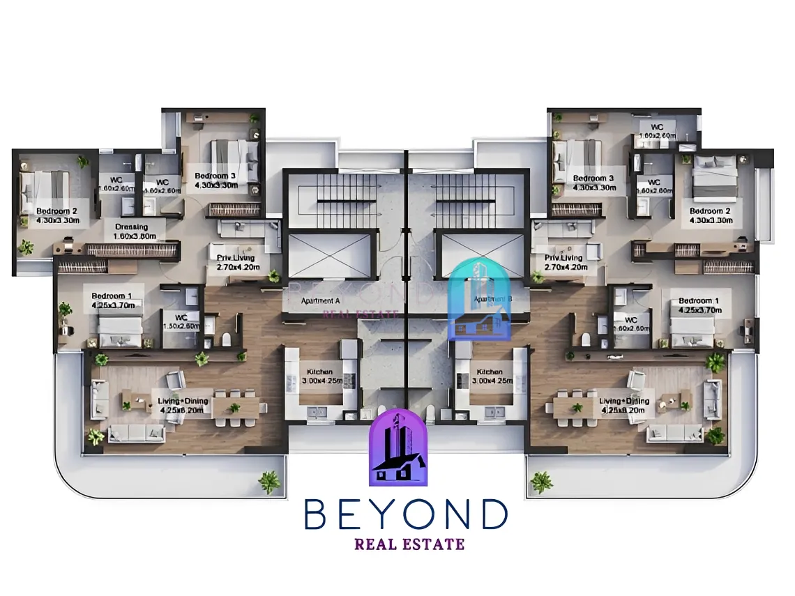 Apartment for sale in Raoucheh