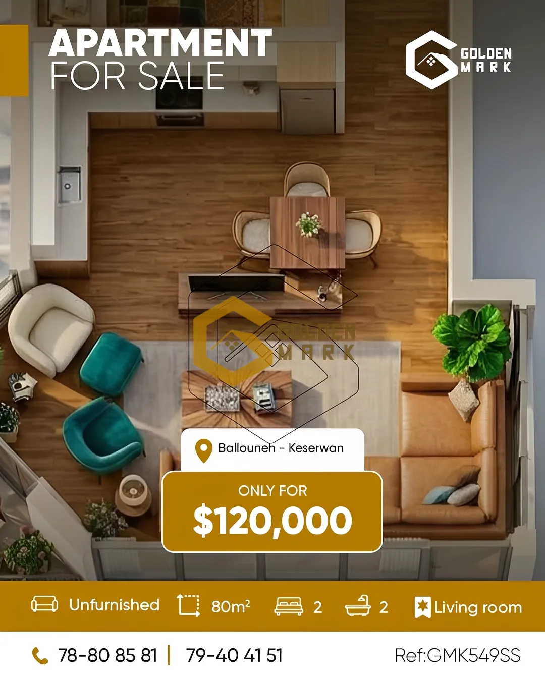 Apartment for Sale in Ballouneh