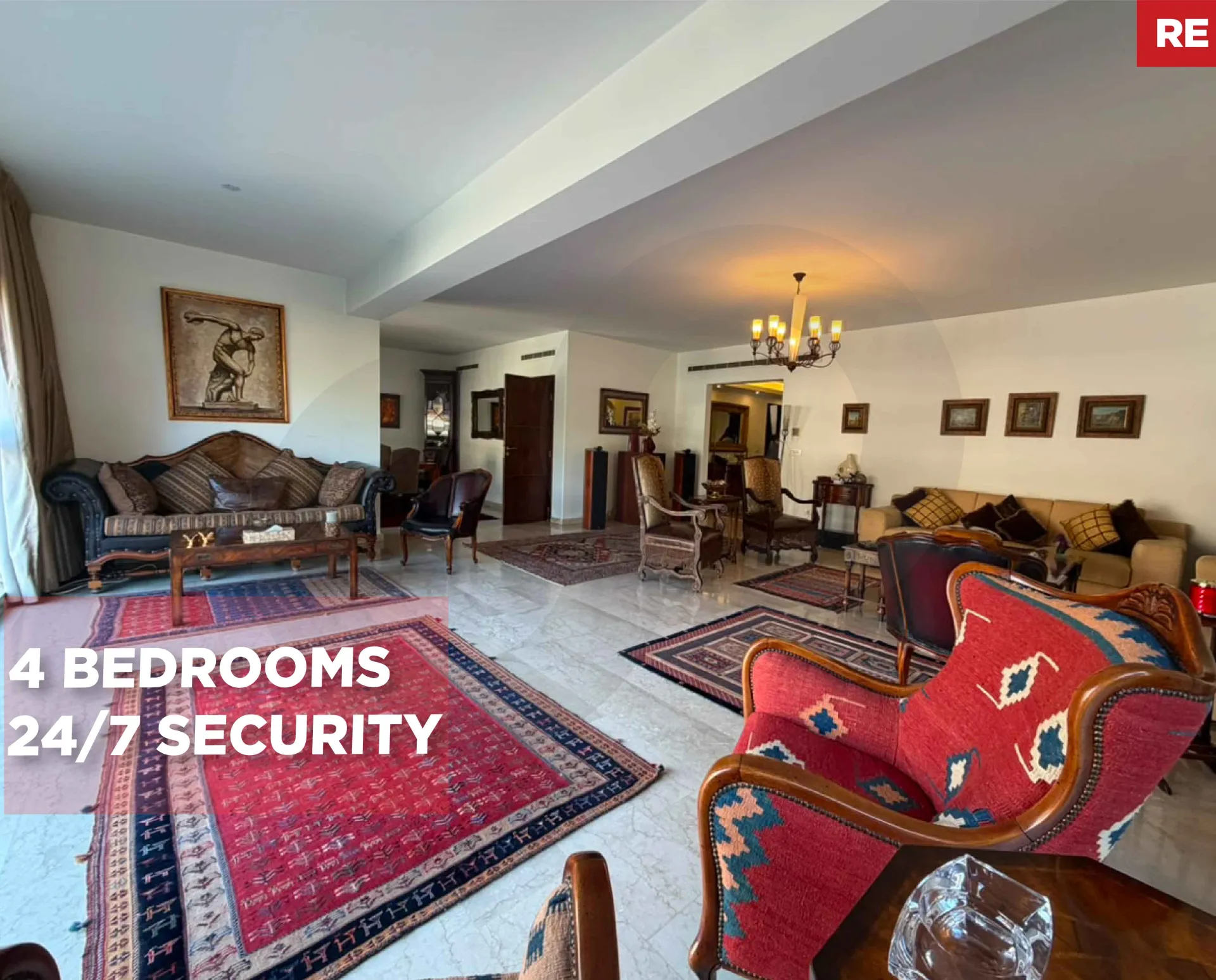 Apartment for Sale in Achrafieh - 4 bed, 5 bath