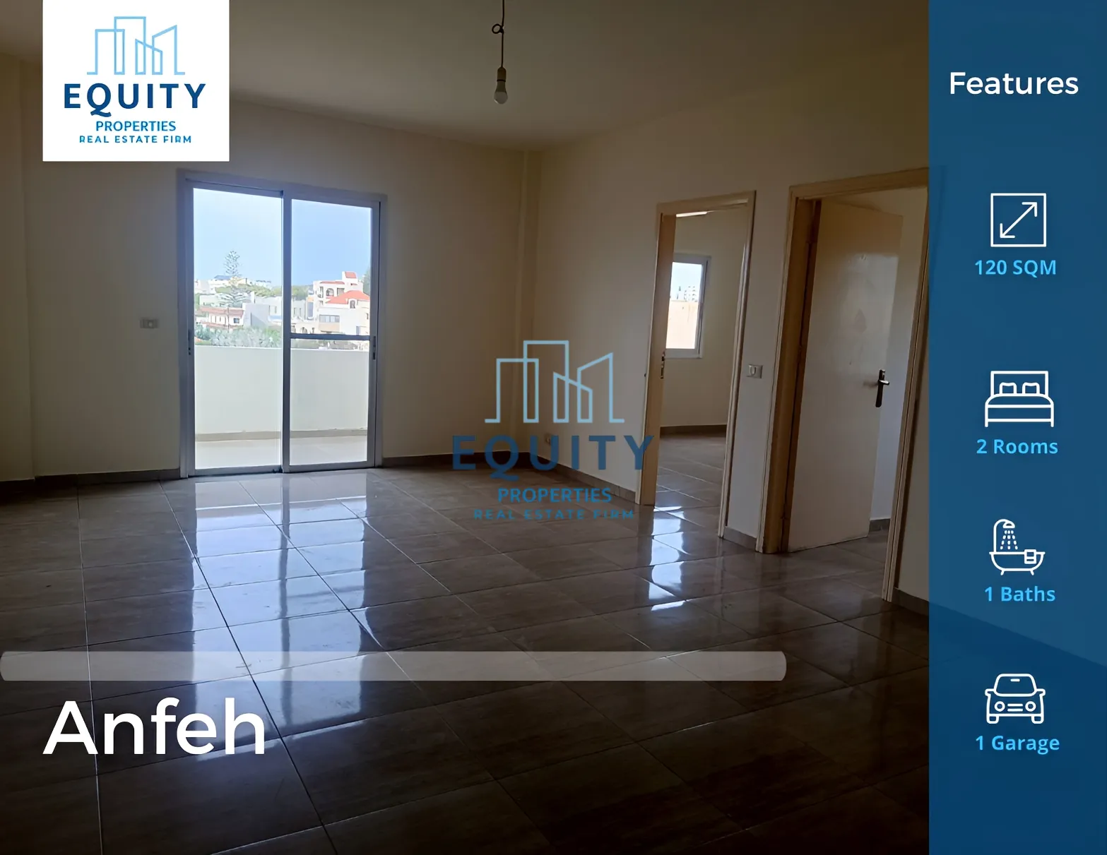Apartment for Rent in Anfeh - 2 bed, 1 bath