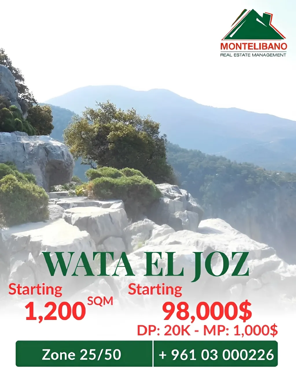 Residential Land for sale in Wata El Jaouz, Lebanon
