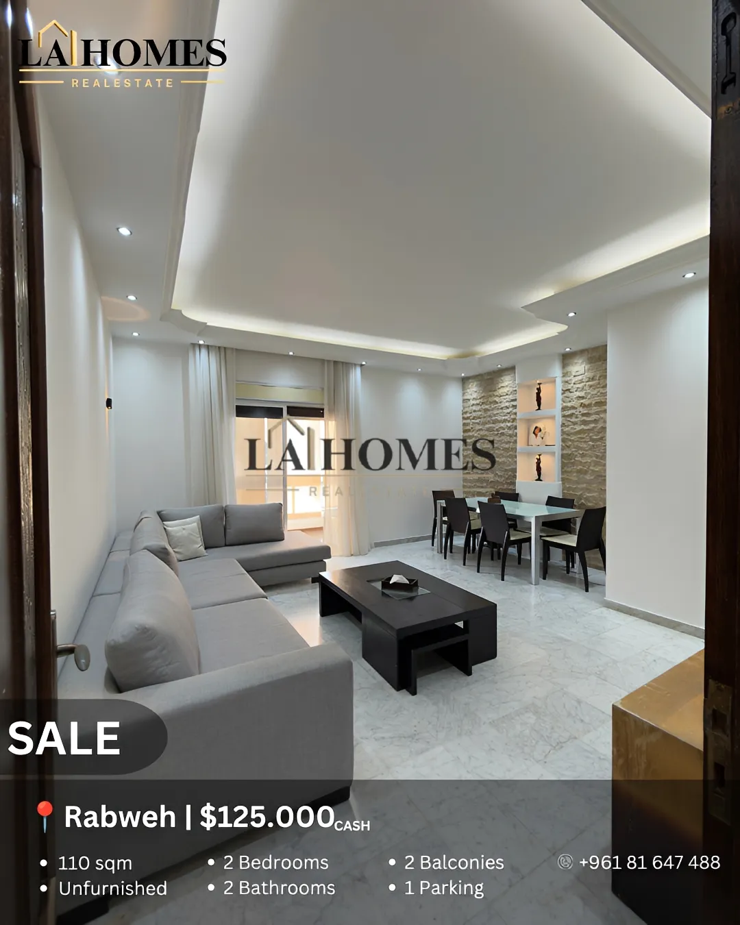 Apartment for sale in Rabweh, beirut, lebanon - 2 bed, 2.0 bath