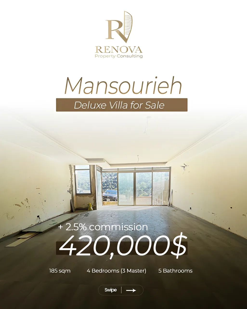 Villa for sale in Mansourieh