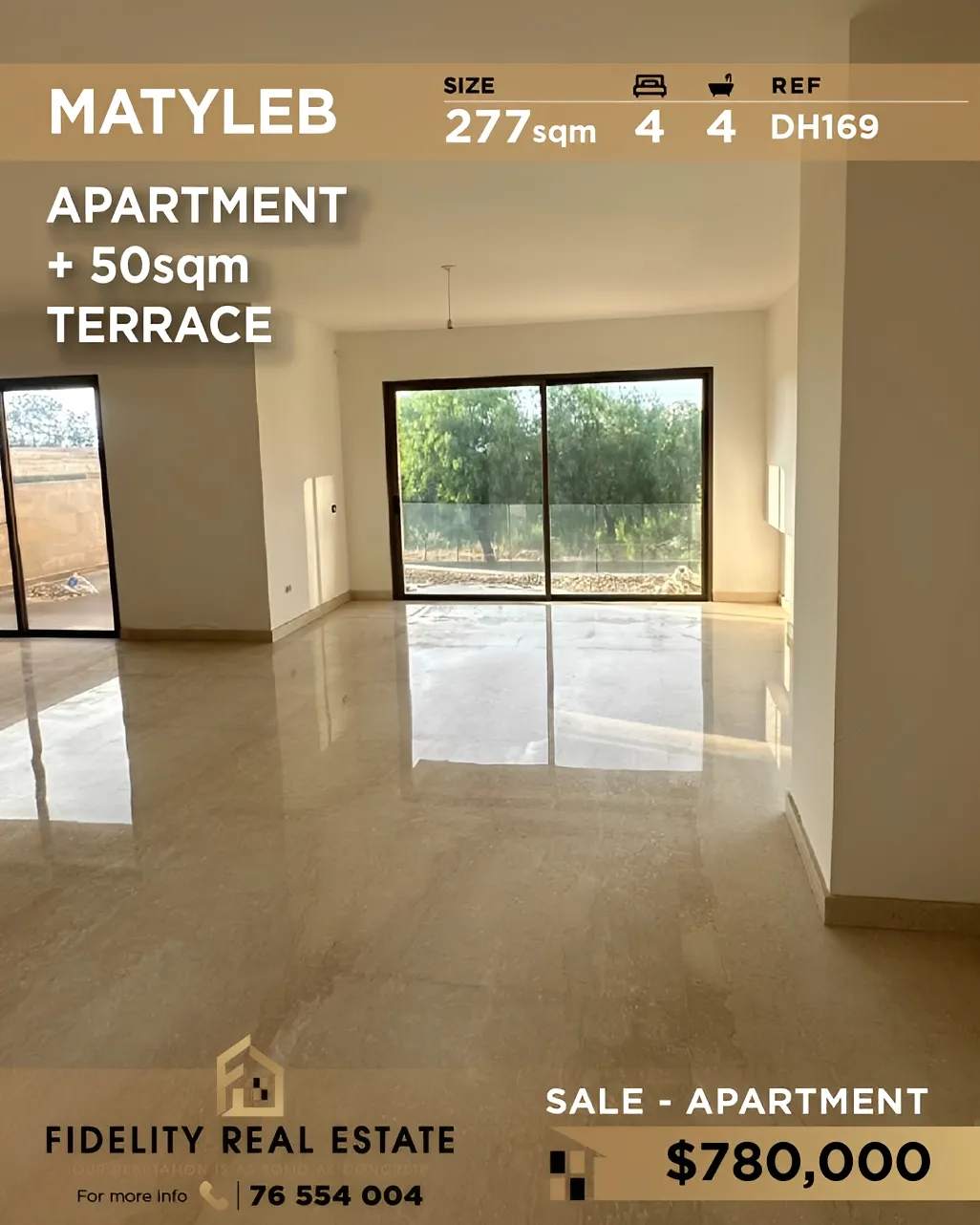 Apartment for sale in Mtayleb