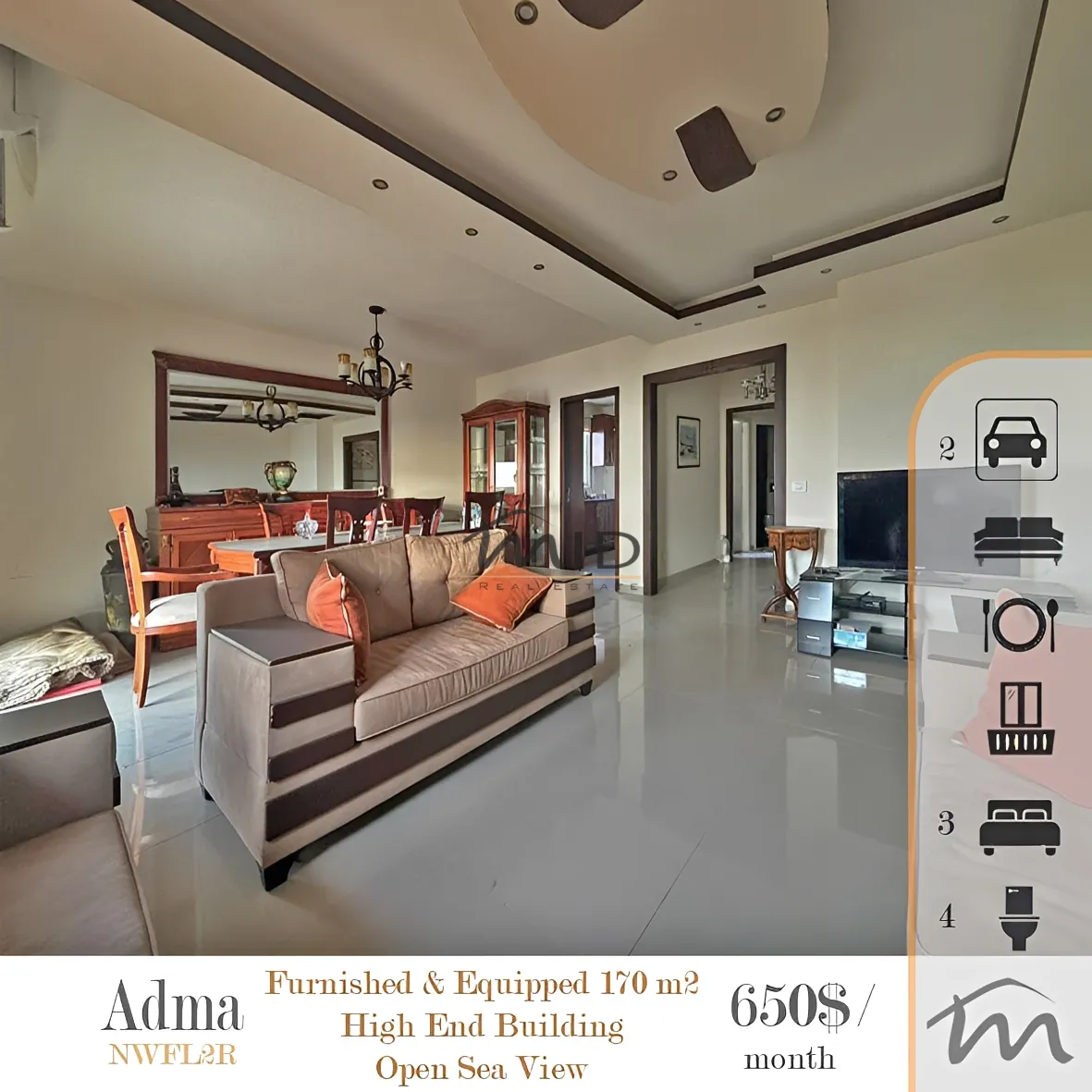 Residential in Adma w dafnah, lebanon - 3 bed, 4.0 bath