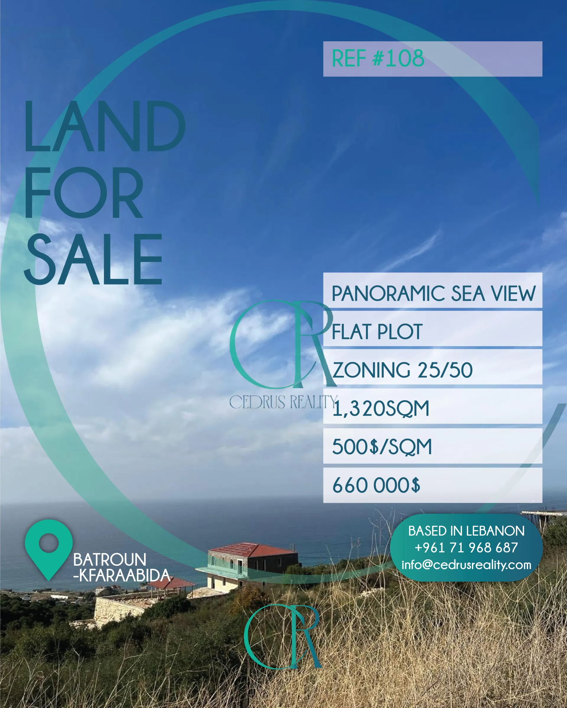 Residential Land for sale in Batroun, Lebanon