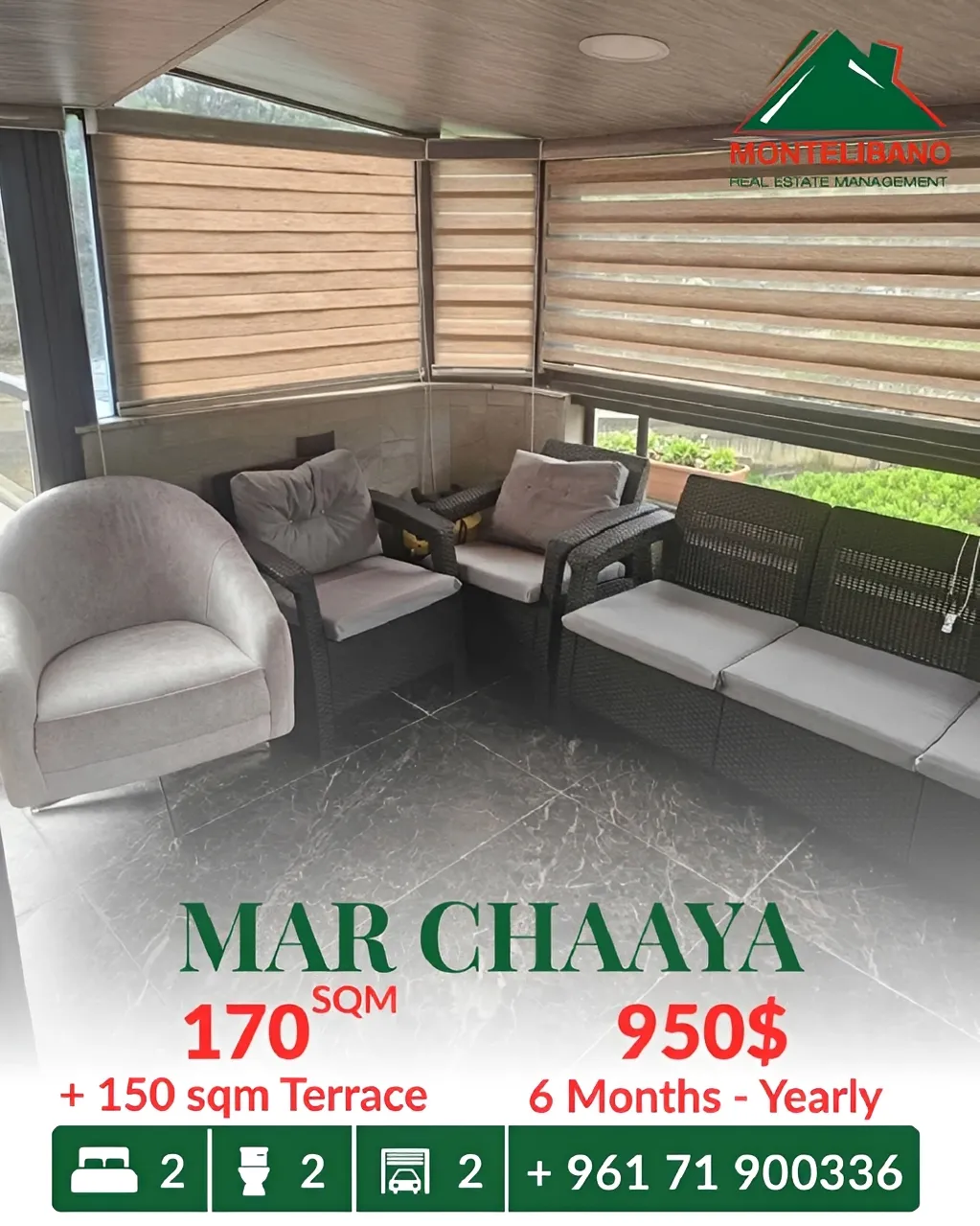 Apartment for rent in Mar Chaaya