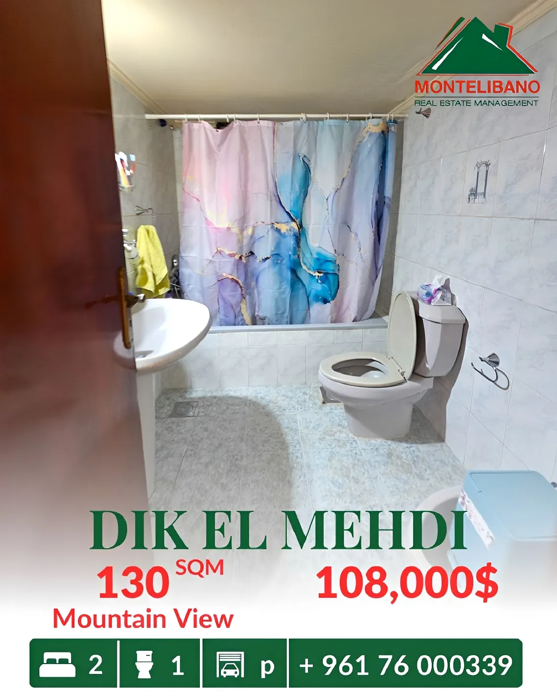Apartment for sale in Dik El Mehdi, Lebanon