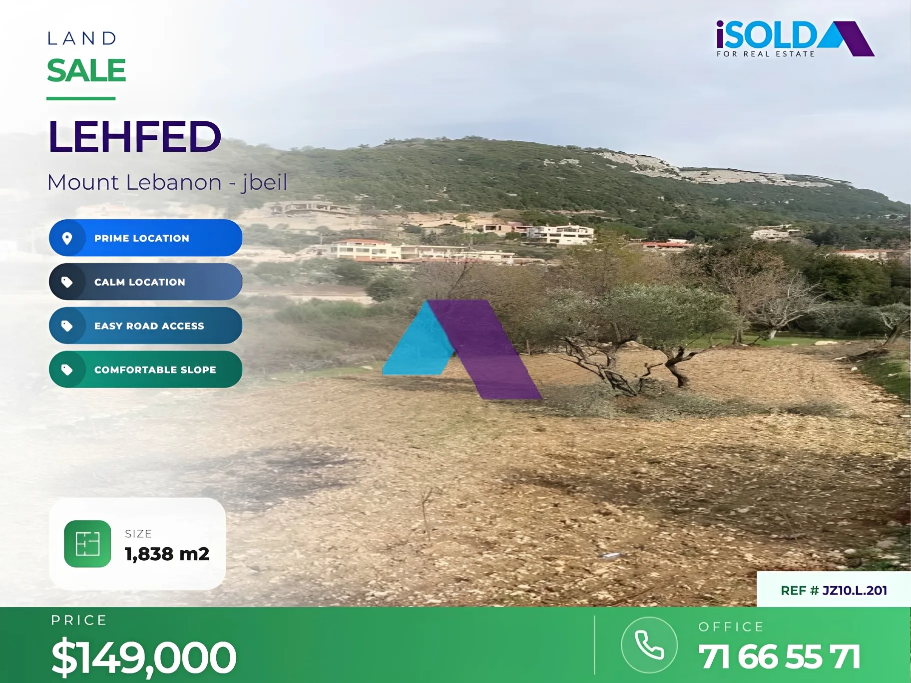 Residential Land for sale in Lehfed, Lebanon