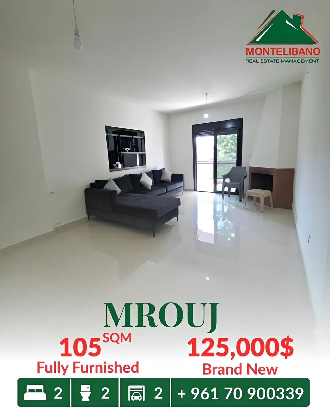 Apartment for sale in Mrouj
