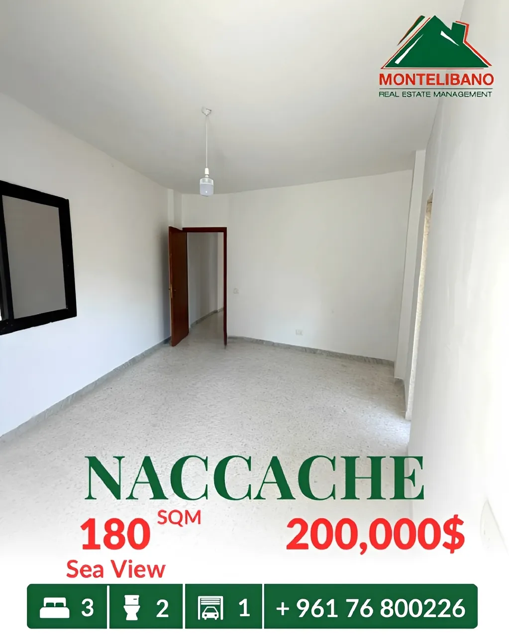 Apartment for sale in Naccache, Lebanon